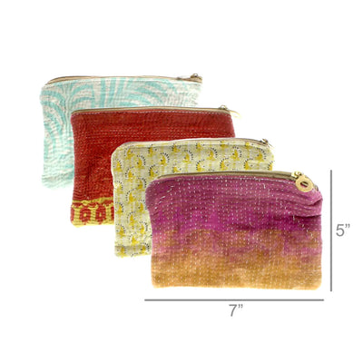 Kantha Fabric Pouch