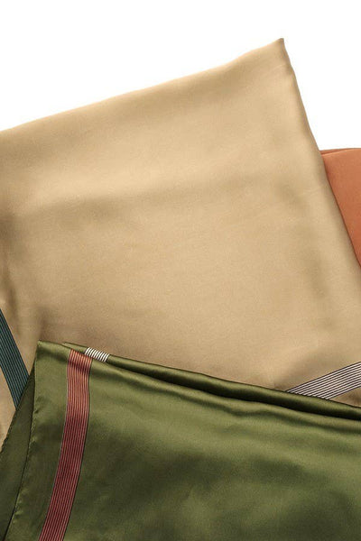 So Silky Satin Neckerchief Scarf - Taupe