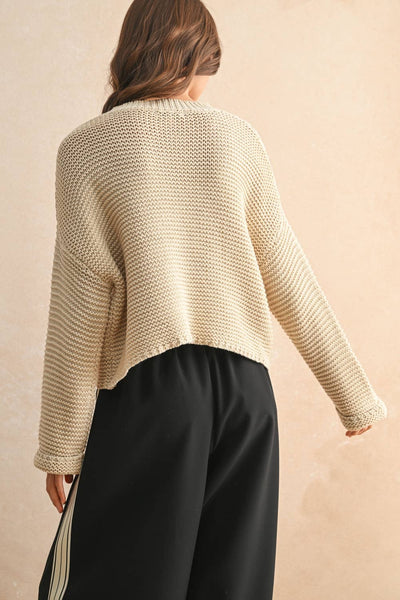 Round Neck Knitted Sweater