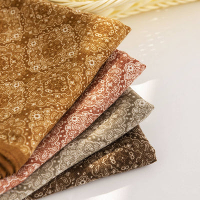 Vintage Houndstooth Print Satin Hair Scarf