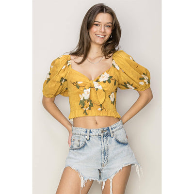 Flirty Floral Crop Top