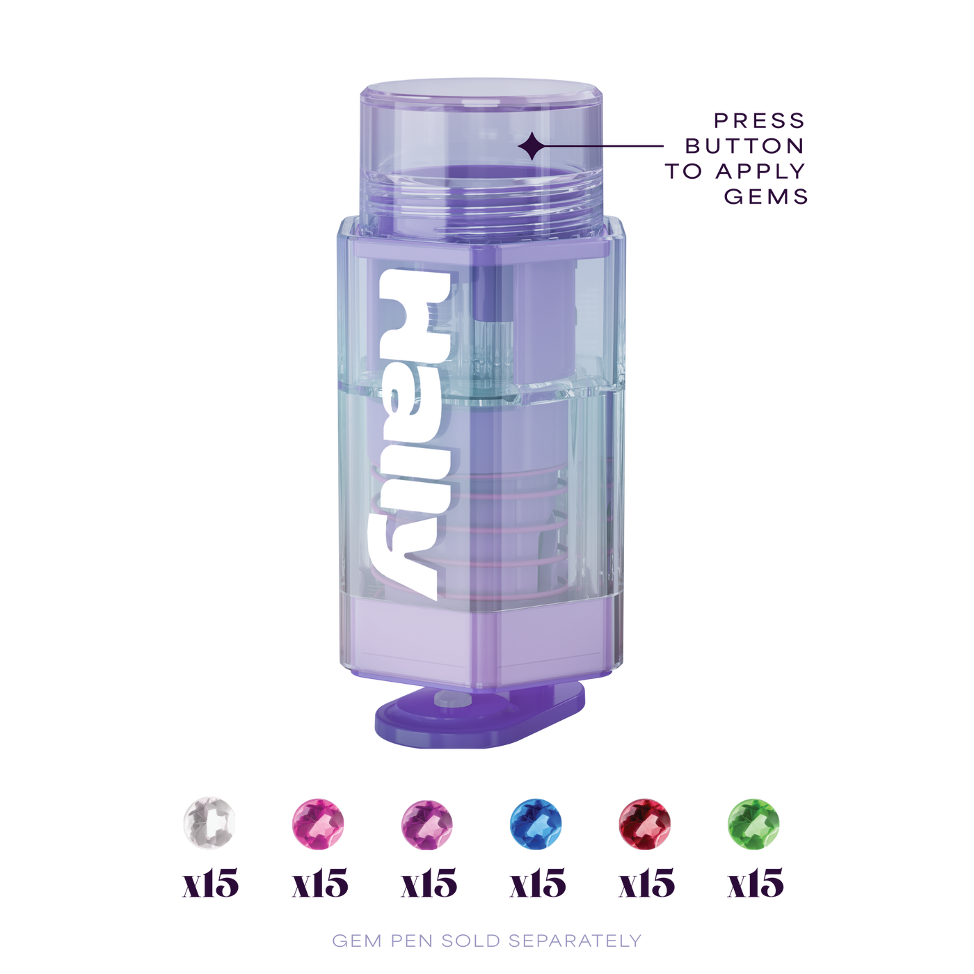 Hally Gem Pen Multi-Colored Refill - 90 Count