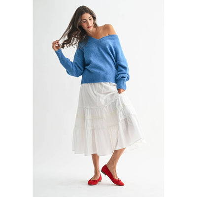 Cozy V-Neck Knit Sweater