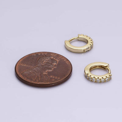 Mini Pave Huggie
