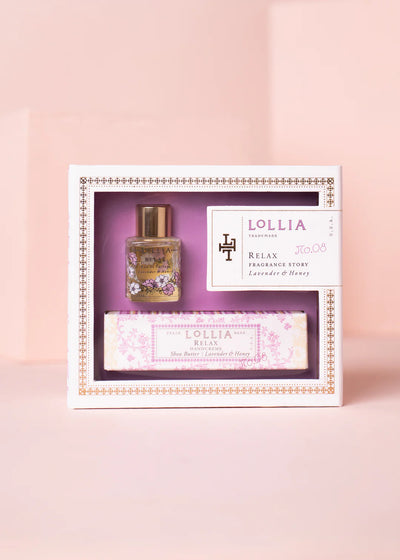 Relax Fragrance Story Gift Set | Lollia