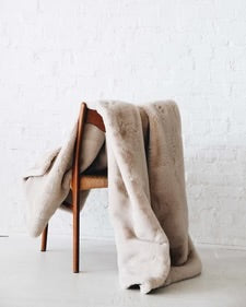 Cozy Cabin Faux Fur Throw