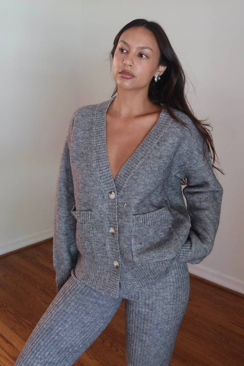 Knit Cardigan & Leggings Set