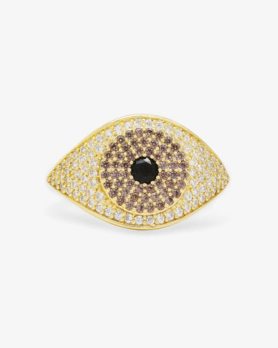 Black Evil Eye Ring | Melinda Maria