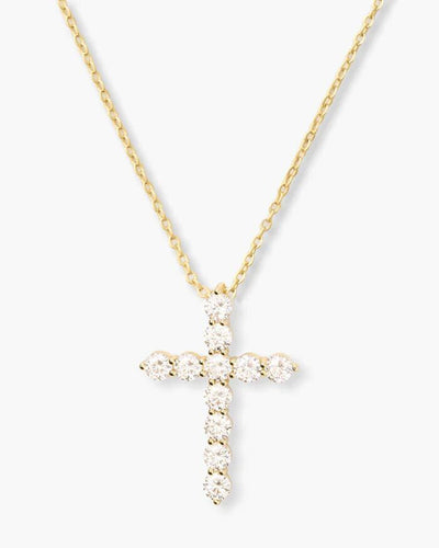 “Oh She Fancy” Cross Necklace 15” | Melinda Maria