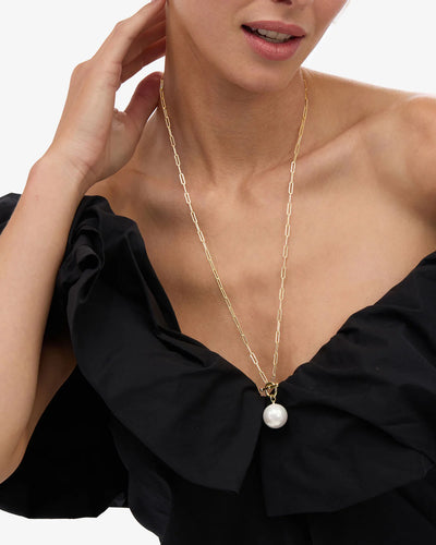 XL Life’s A Ball Pearl Pendant Necklace | Melinda Maria