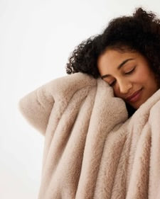 Cozy Cabin Faux Fur Throw