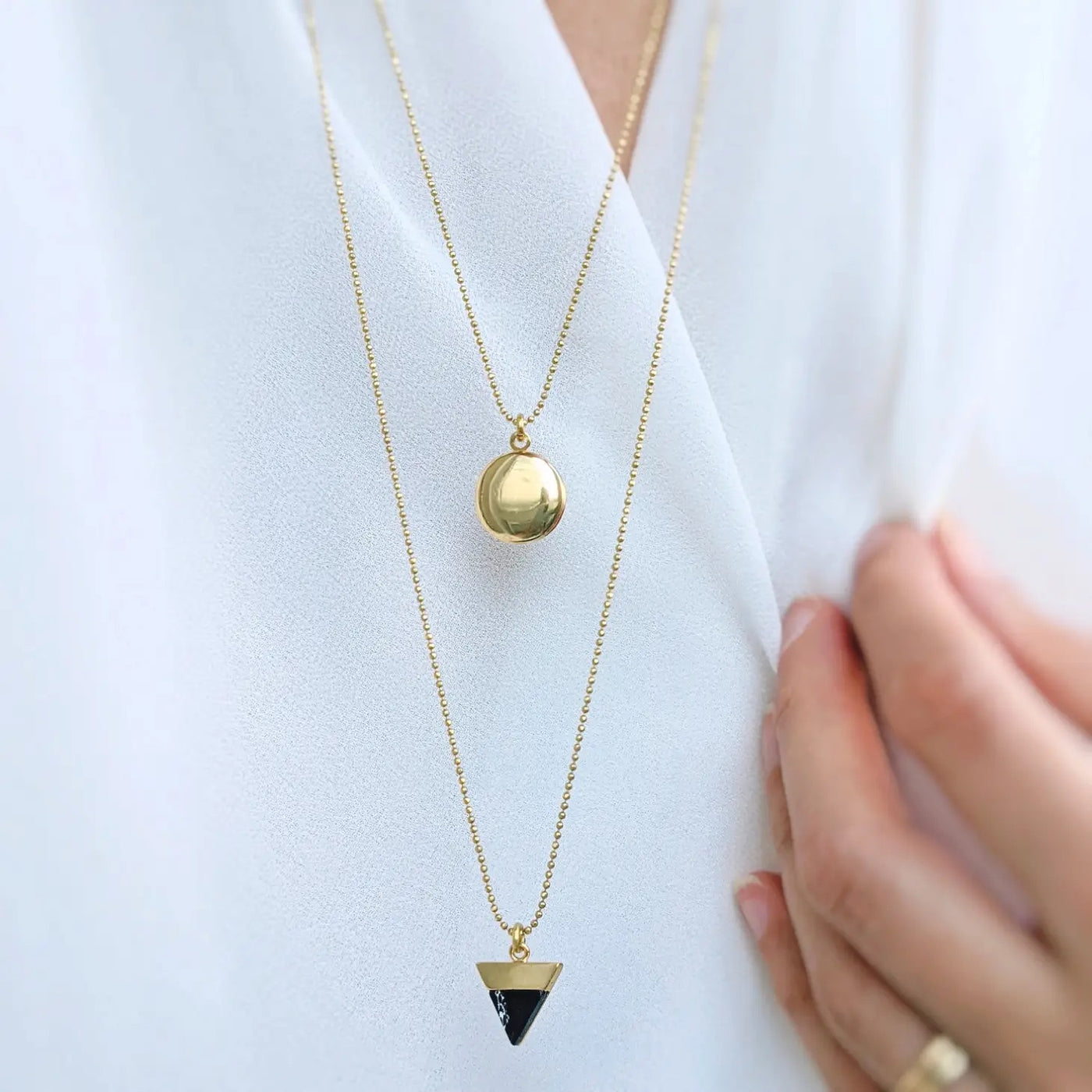 Pyramid Locket Necklace