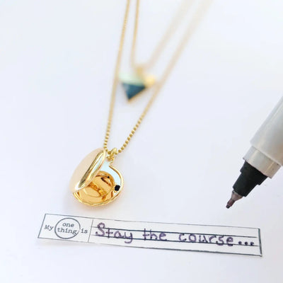 Pyramid Locket Necklace