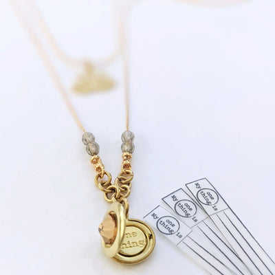 Ginger Lilly 2 strand Layered Locket Necklace