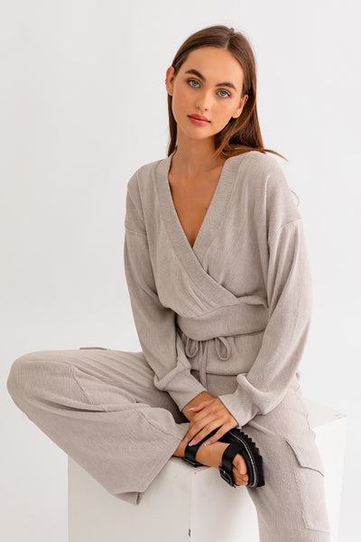 Gina Knit Surplice Top
