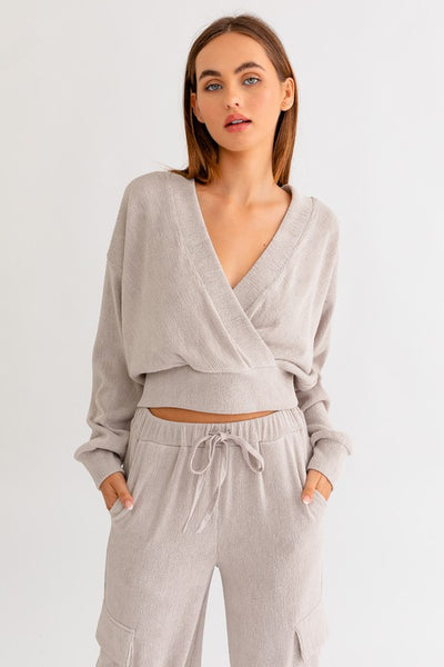 Gina Knit Surplice Top