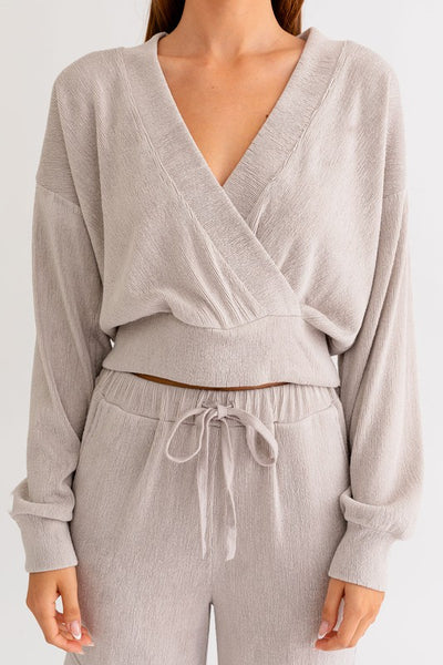 Gina Knit Surplice Top