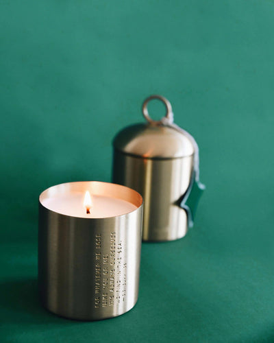 Sea Pines Holiday Brass Candle | Mer-Sea