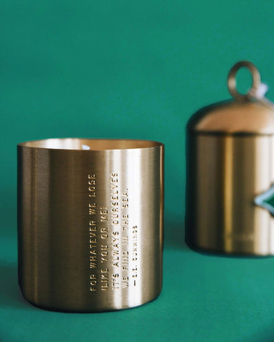 Sea Pines Holiday Brass Candle | Mer-Sea