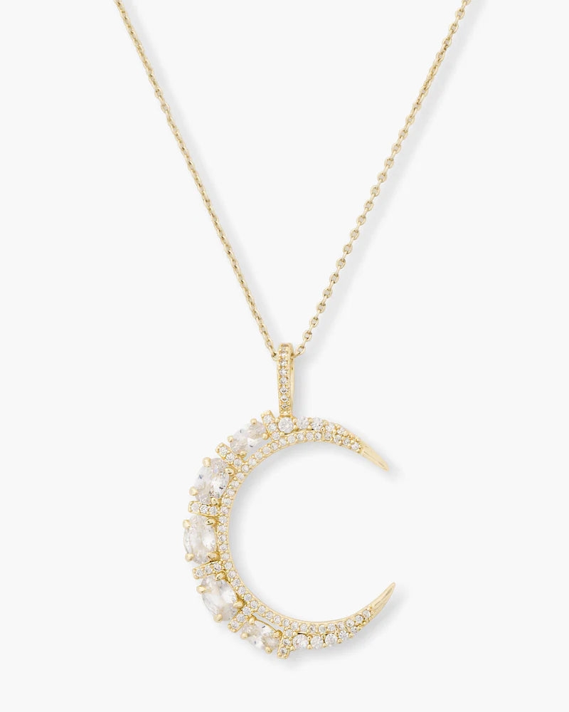 She’s an Icon Moon Necklace | Melinda Maria