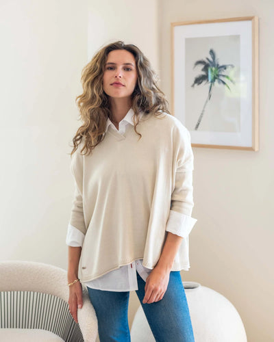 Catalina V-Neck Sweater | Mersea
