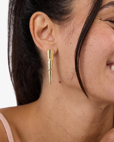 XL Serpent Drop Earrings | Melinda Maria