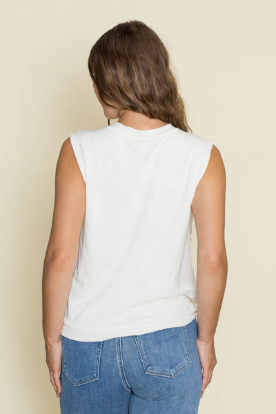 Crewneck Bubble Hem Tee