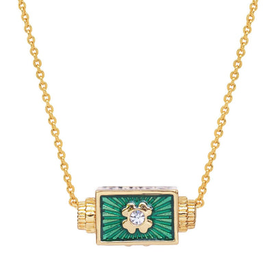 Lucky Clover Spinner Necklace