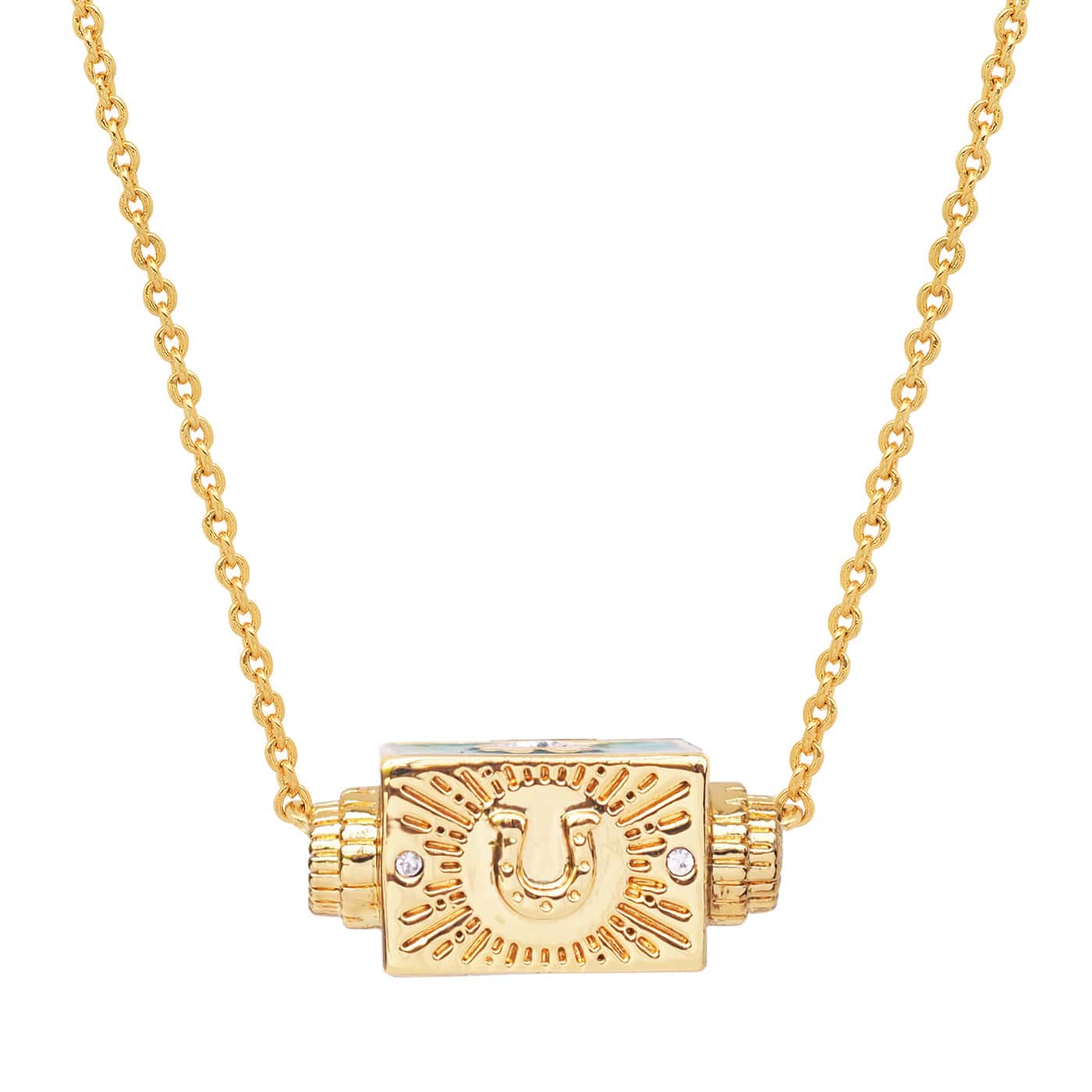 Lucky Clover Spinner Necklace