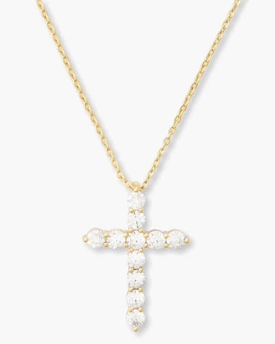 “Oh She Fancy” Cross Necklace 18” | Melinda Maria