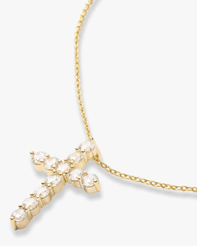 “Oh She Fancy” Cross Necklace 15” | Melinda Maria