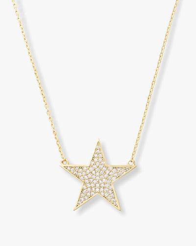 You Are My Shining Star Pave Necklace 18” | Melinda Maria
