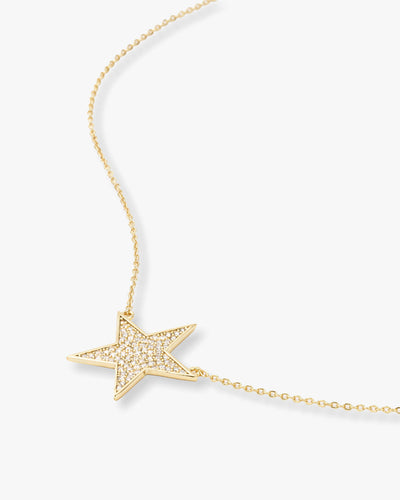 You Are My Shining Star Pave Necklace 18” | Melinda Maria