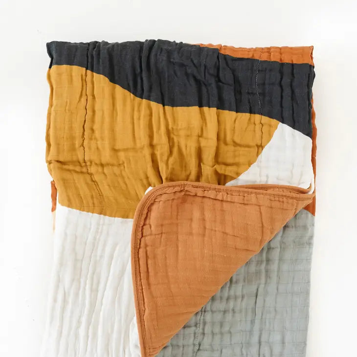 Sunset Muslin Gauze Throw Blanket
