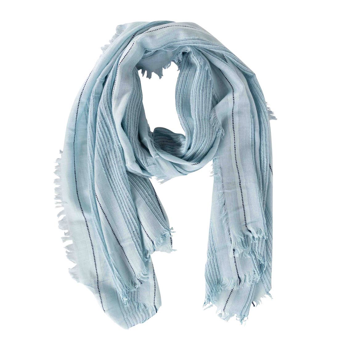 Loose Weave Pale Blue Scarf