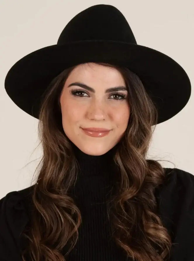 100% Wool Triangle Crown Hat