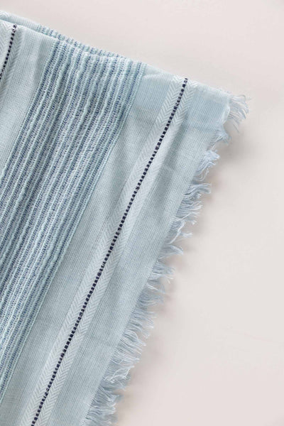 Loose Weave Pale Blue Scarf