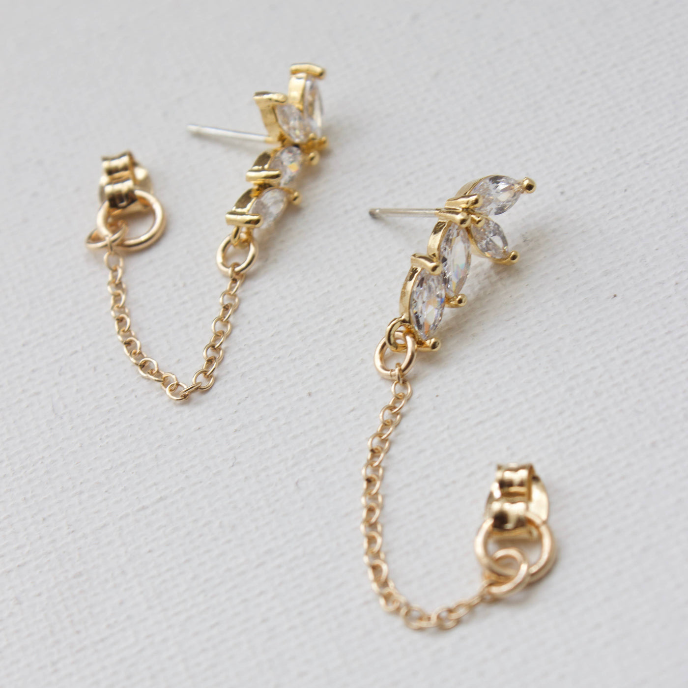 Marquise Chain Earrings