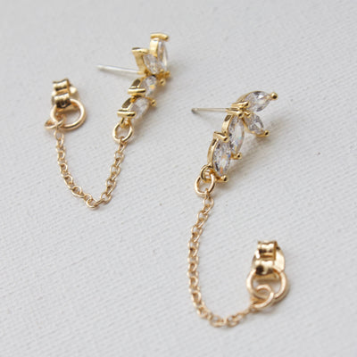 Marquise Chain Earrings