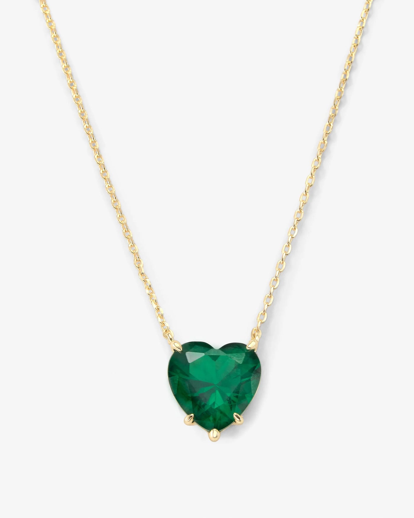 The Allison Emerald Heart Necklace