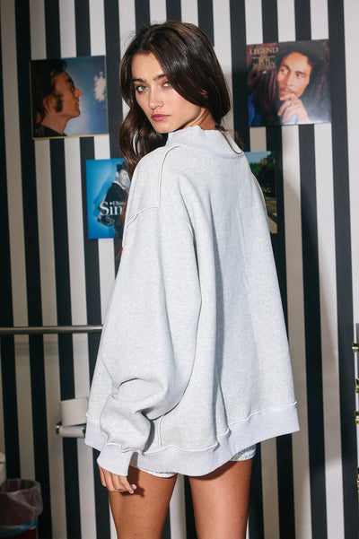 Arkansas Reversible Mock Neck Sweatshirt