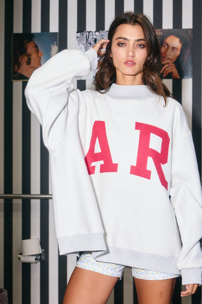 Arkansas Reversible Mock Neck Sweatshirt