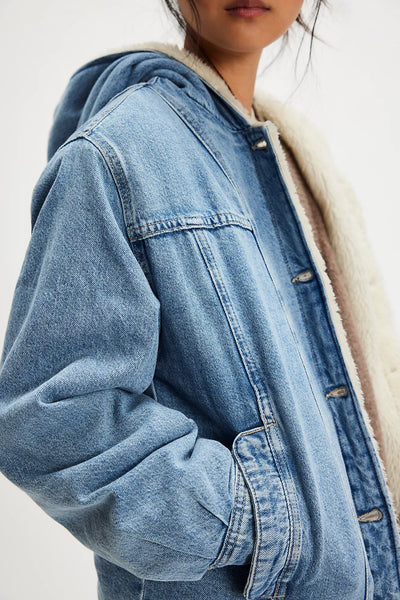 Asher Cozy Denim Jacket | Free People