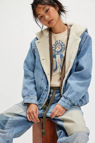 Asher Cozy Denim Jacket | Free People