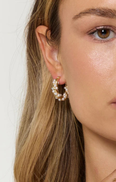 Audrey Pearl Hoops
