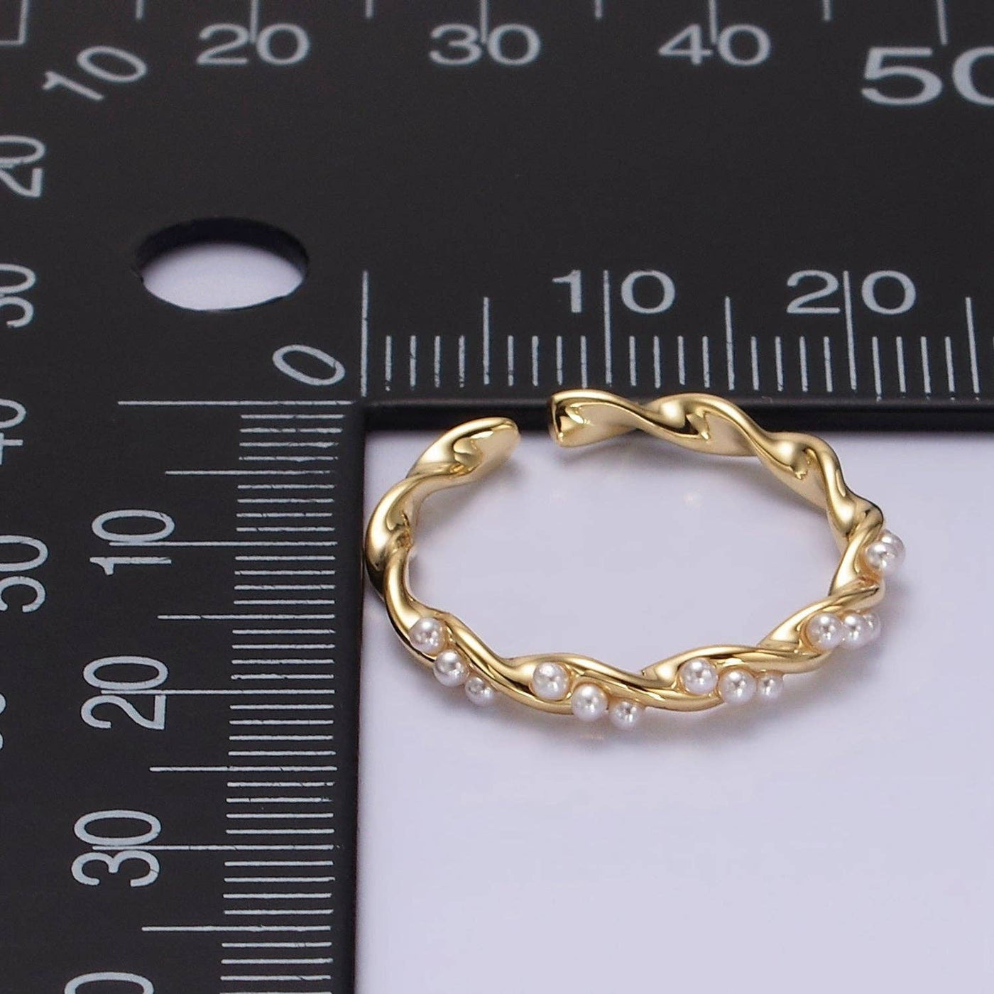 Pearl Croissant Ring