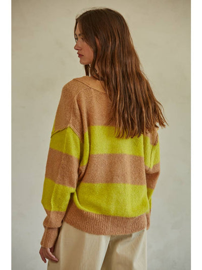 Izzy Striped Convertible Cardigan Top