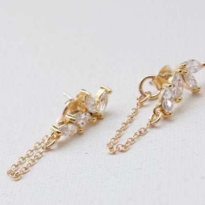 Marquise Chain Earrings
