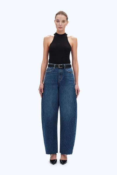 Super High Rise Barrel Jeans | BAYEAS