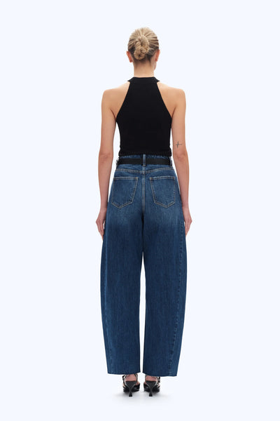 Super High Rise Barrel Jeans | BAYEAS